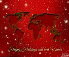 Noel tebrik, Dünya Haritası